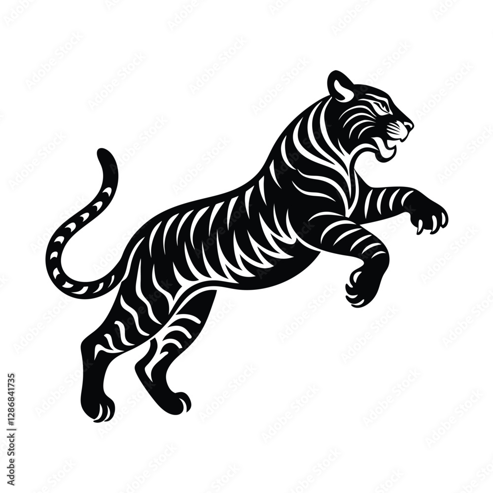 Fototapeta premium tiger vector illustration
