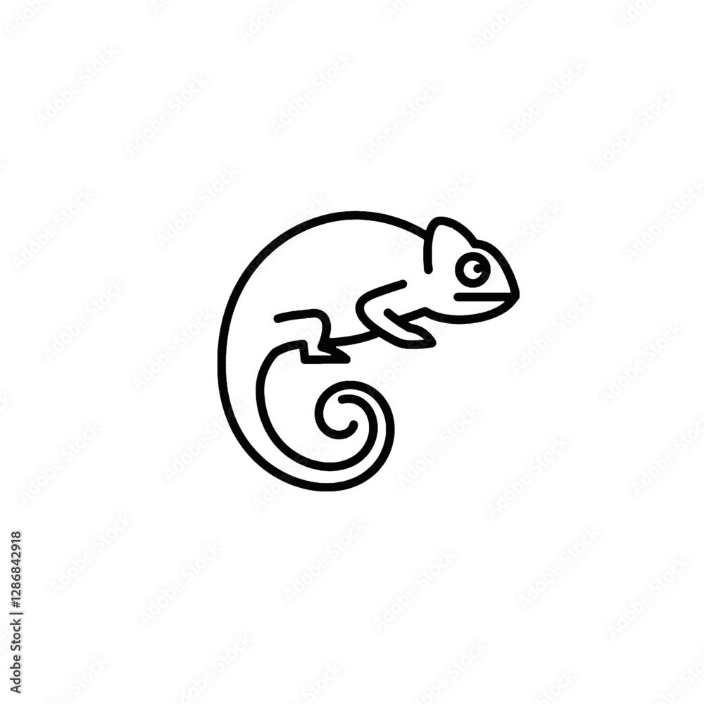 Chameleon Vector Logo Design