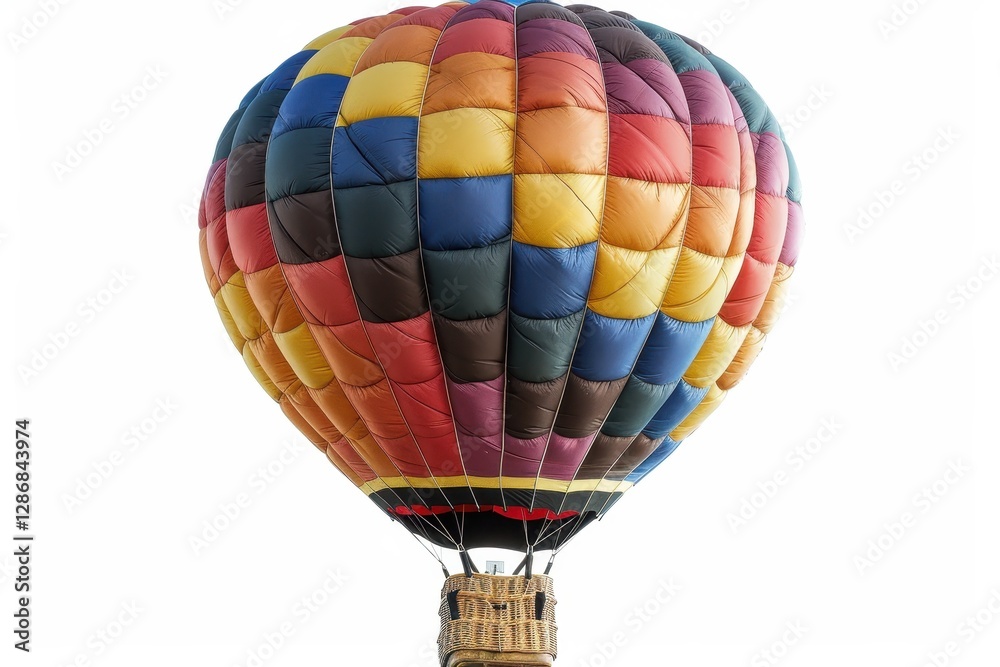 Naklejka premium Colorful hot air balloon ride outdoor festival image bright atmosphere aerial view