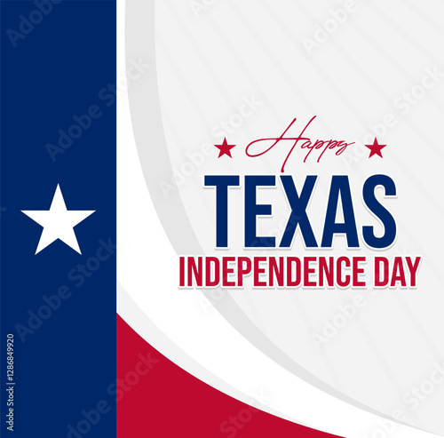 Texas Independence Day social media post design