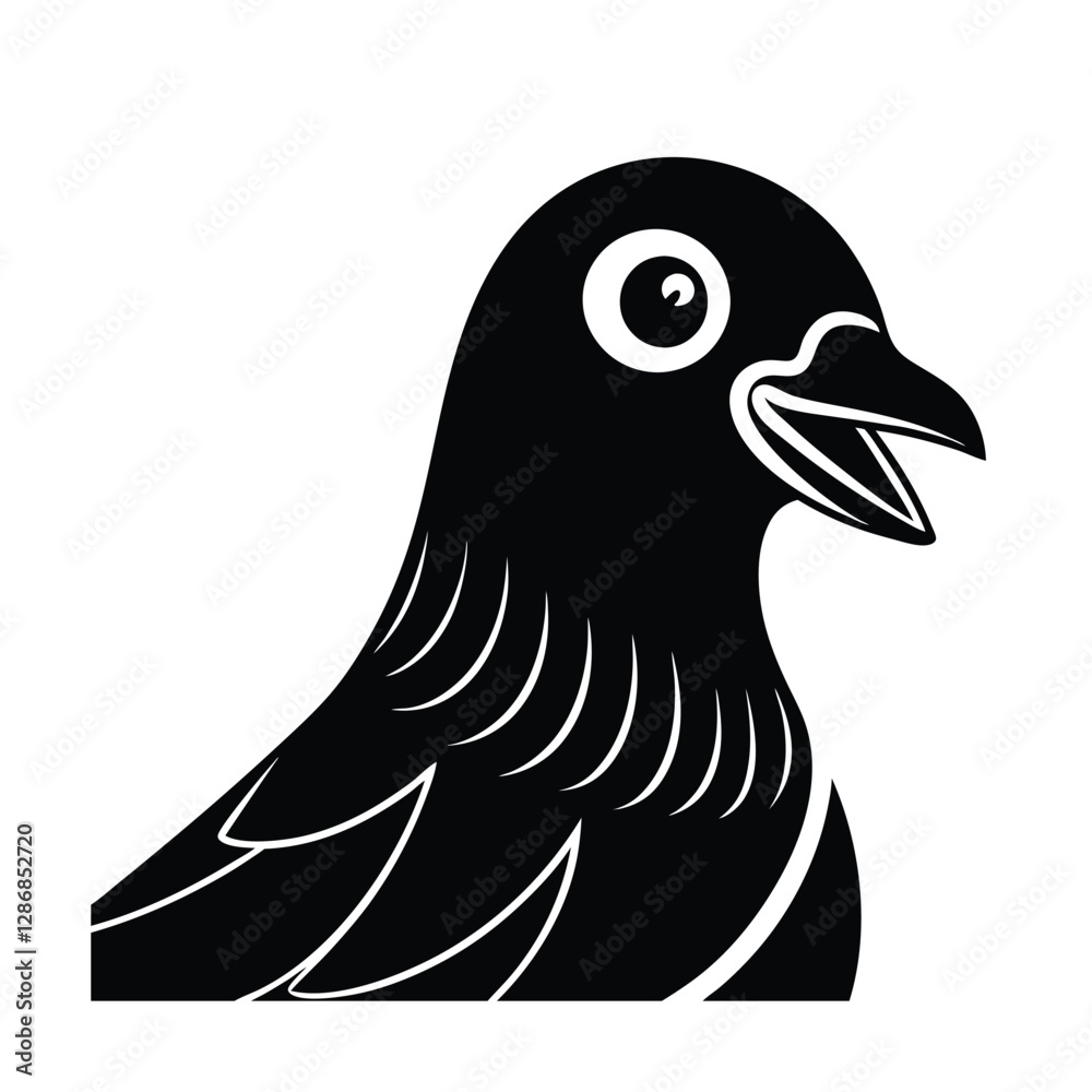 Obraz premium vector illustration of a bird