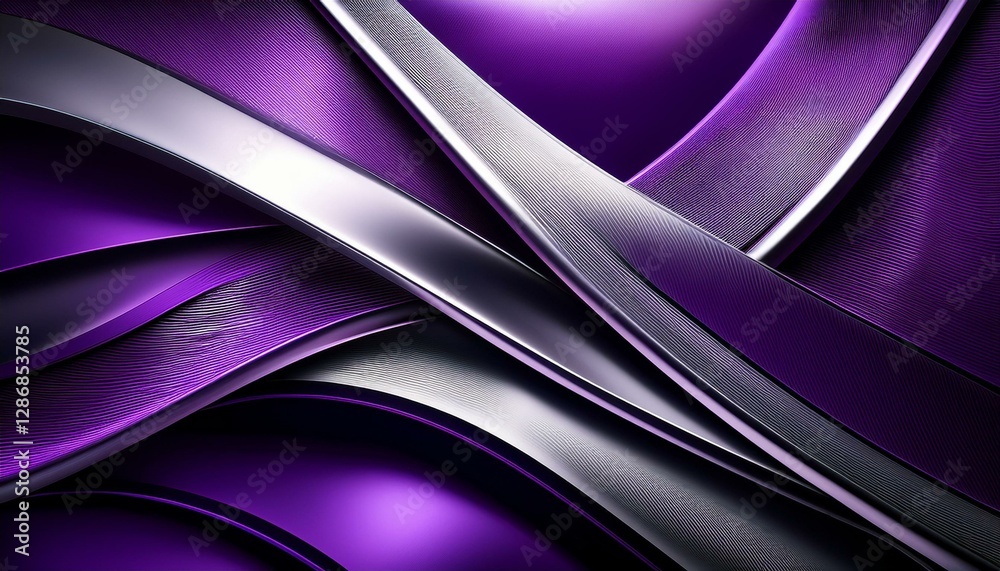 Obraz premium chrome purple abstract background