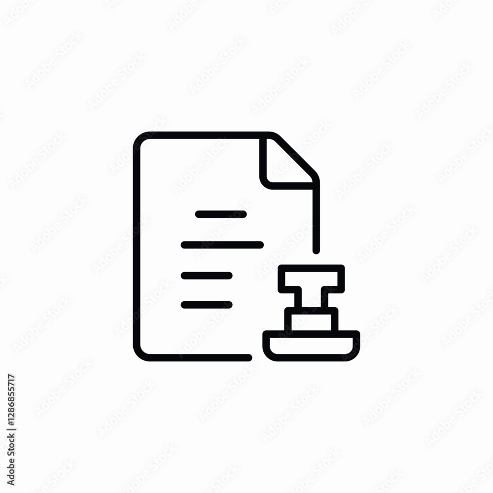 document seal icon sign vector document seal icon sign vector