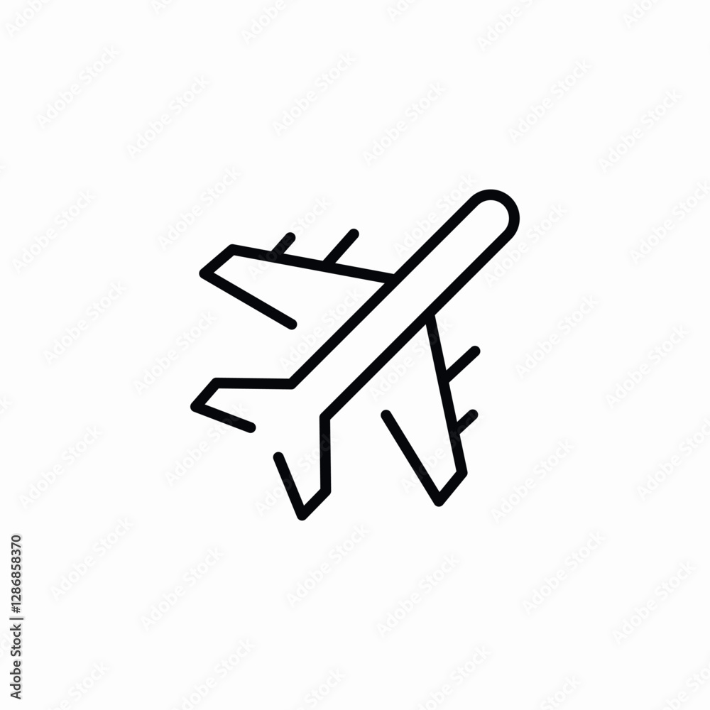 plane sky icon sign vector plane sky icon sign vector