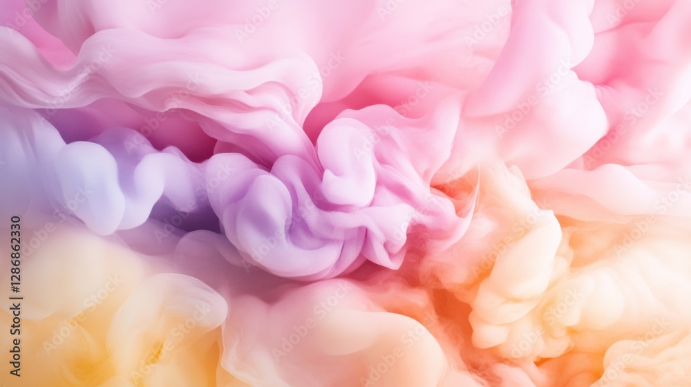 Obraz premium Colorful abstract swirls digital art vibrant background soft textures artistic expression