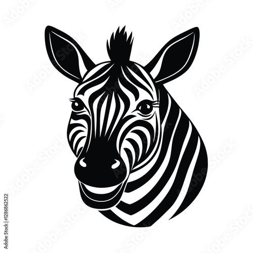 head of a zebra