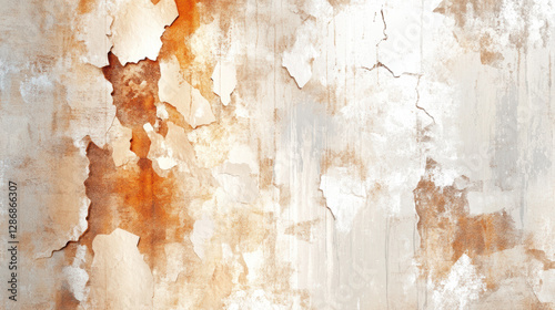 textured digital canvas with peeling paint effect in warm mocha and cream tones, evoking rustic and weathered aesthetic