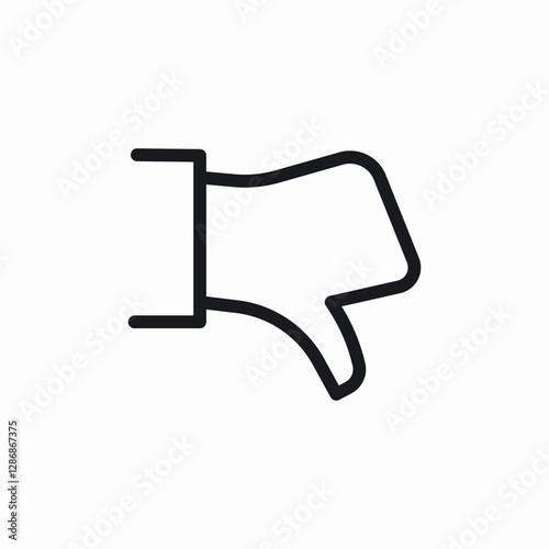 negative reaction icon sign vector