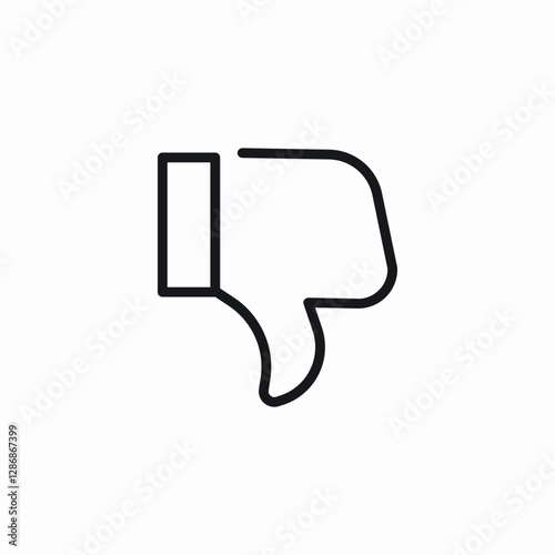 negative review icon sign vector