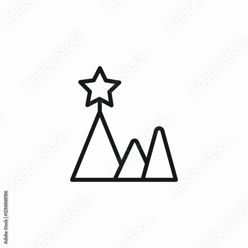 star top icon sign vector