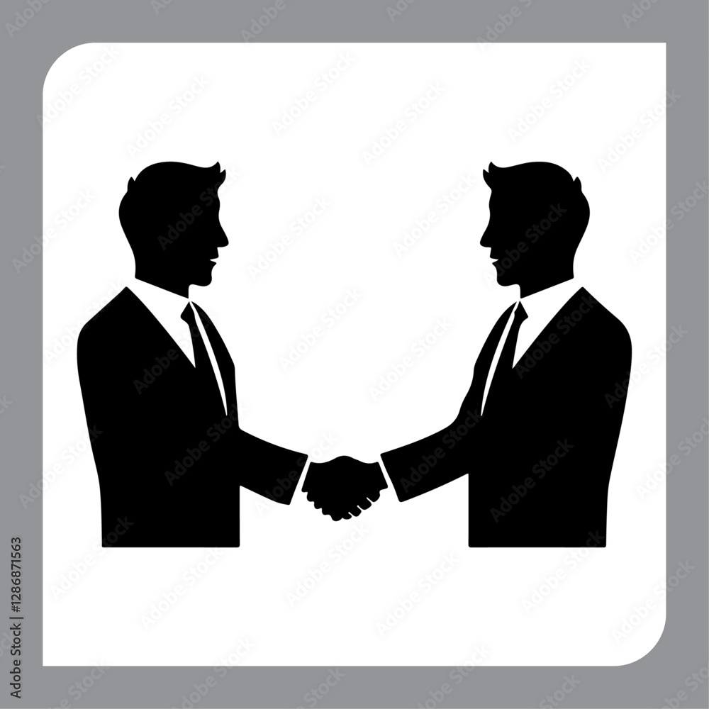 Business Handshake Icon Symbolizing Partnership
Business Handshake Icon Symbolizing Partnership