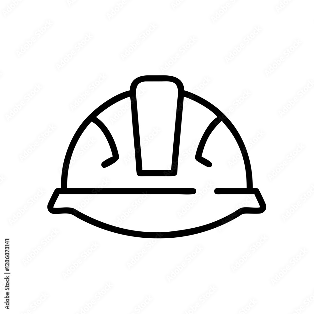 Construction hard hat on white background Construction hard hat on white background