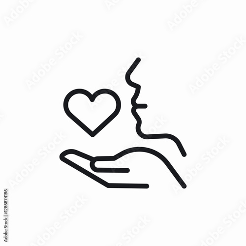 care love icon sign vector
