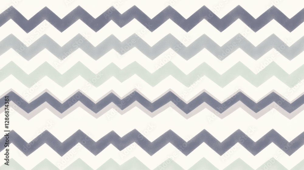 High contrast chevron pattern with alternating vivid and muted zigzag lines in shades of blue and green on light background, creating dynamic and modern design High contrast chevron pattern with alternating vivid and muted zigzag lines in shades of blue and green on light background, creating dynamic and modern design