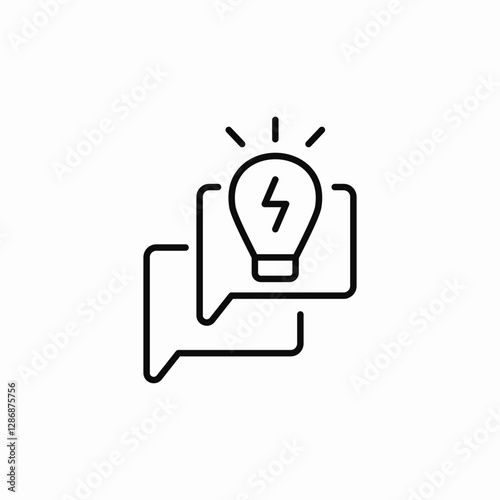 light electricity messages icon sign vector