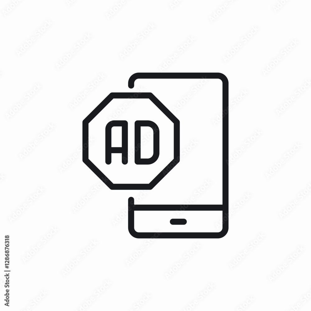 mobile advertisements icon sign vector mobile advertisements icon sign vector