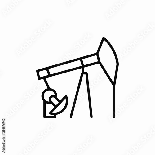 oil pump machine icon sign vector