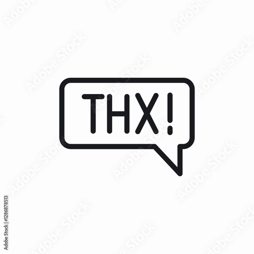 thankful message icon sign vector