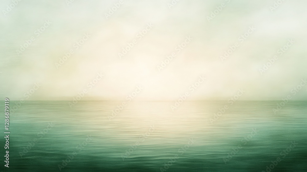 Obraz premium Serene Horizon: A Dreamy Seascape with Calming Hues and Soft Textures