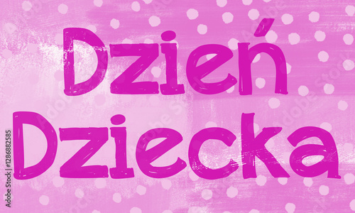 Obraz na płótnie Dzień Dziecka w salonie