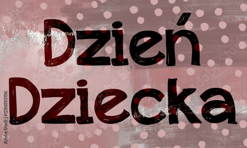 Obraz na płótnie Dzień Dziecka w salonie