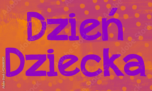 Obraz na płótnie Dzień Dziecka w salonie