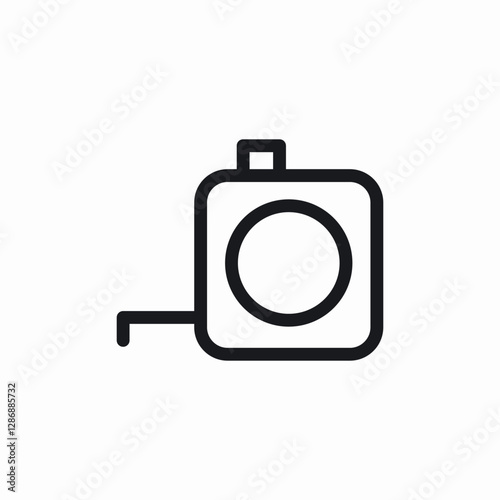 measuring tool icon sign vector