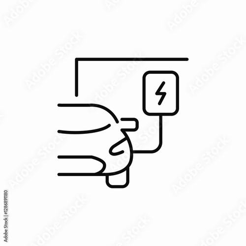 car park charge icon sign vector