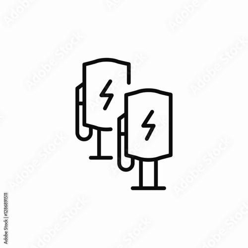 charger row icon sign vector