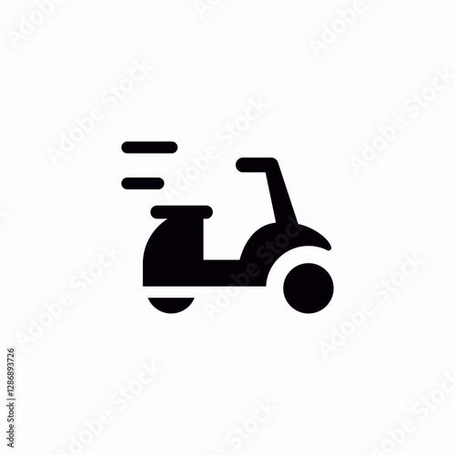 scooter speed icon sign vector
