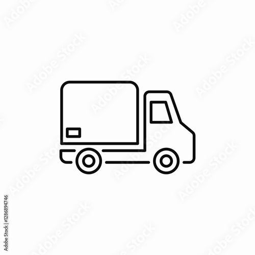 vehicle truck icon sign vector