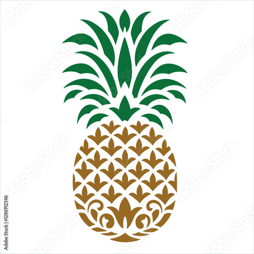 Pineapple stencil, Pineapple template, Pineapple vector, cut files, laser cut, Silhouette, Cricut, EPS