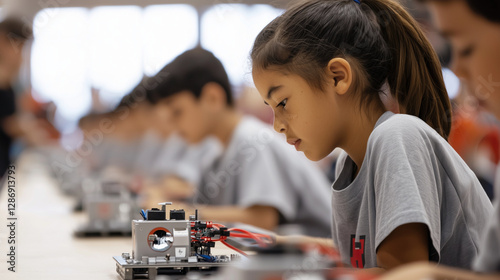 Wallpaper Mural Robotics Competition Teams Programming Robots for Tasks Torontodigital.ca
