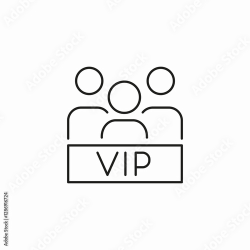 vip members icon sign vector