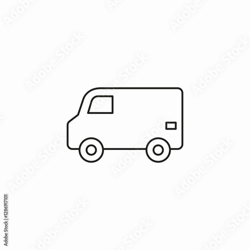 work van icon sign vector