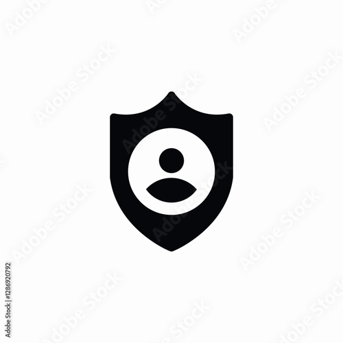 account protection icon sign vector