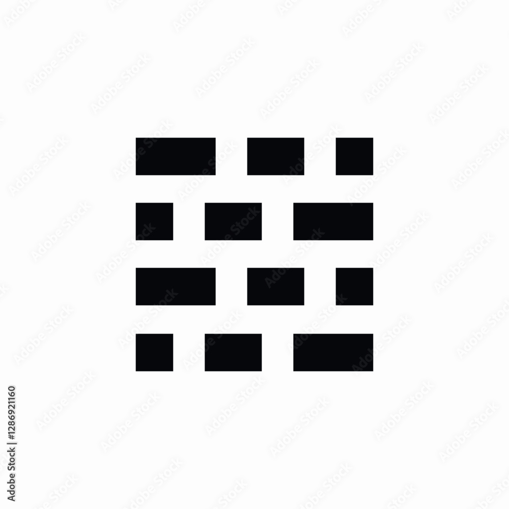brick wall build icon sign vector brick wall build icon sign vector