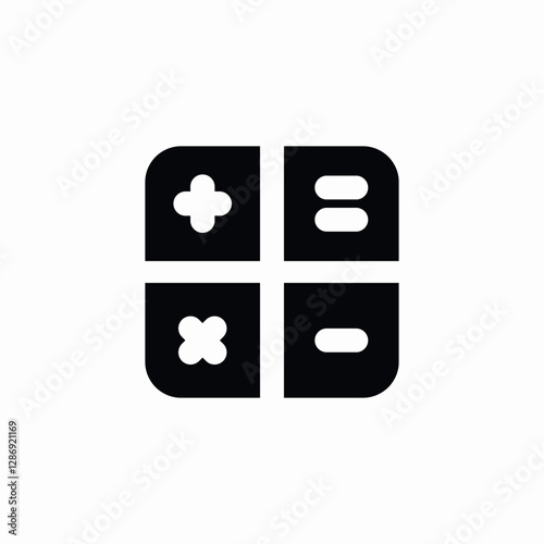 calculator app icon sign vector