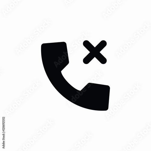 call decline icon sign vector