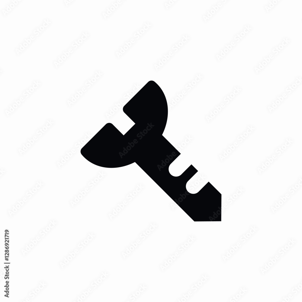construction screw icon sign vector construction screw icon sign vector