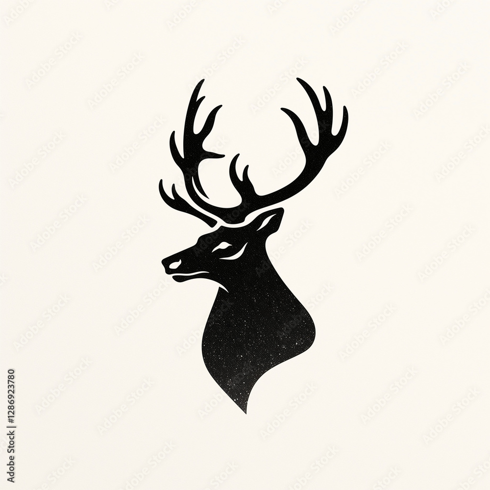 deer vector illustration of an abstract background