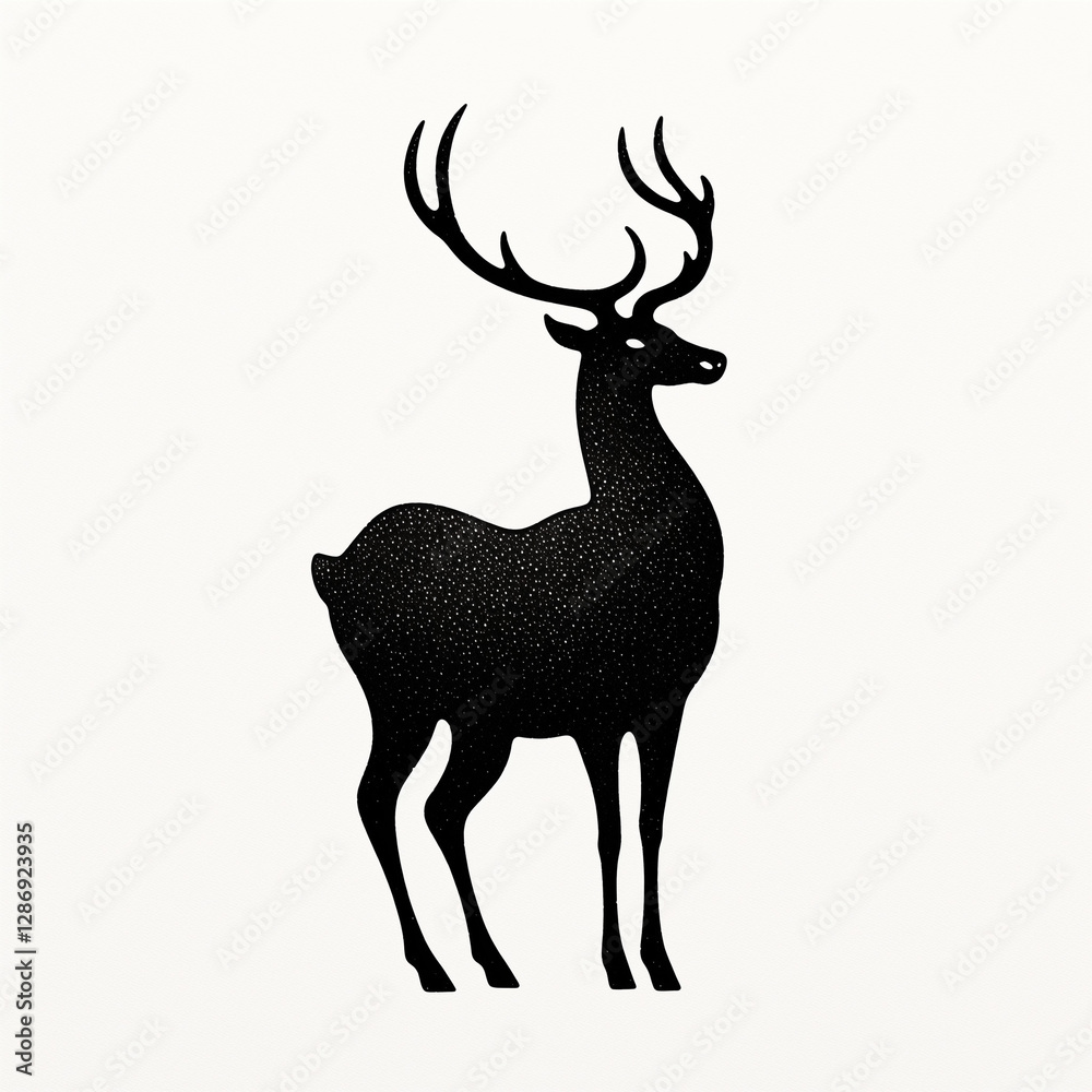 deer silhouette vector
