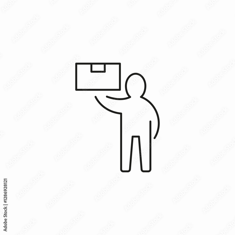 delivery handle icon sign vector delivery handle icon sign vector