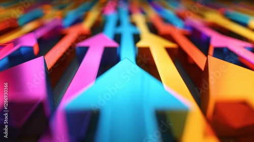 Futuristic growth  increasing business skills and market profit with progress and success metrics