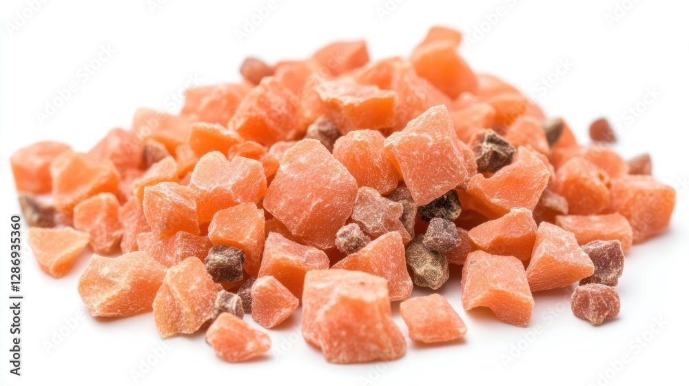 A Pile Of Orange And Brown Crystallized Sugar Cubes A Pile Of Orange And Brown Crystallized Sugar Cubes