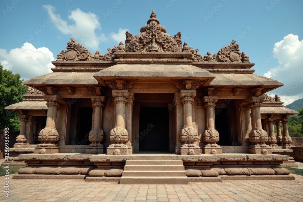 Temple architecture with intricate stone carvings and ornate details , temple, carvings, detail Temple architecture with intricate stone carvings and ornate details , temple, carvings, detail
