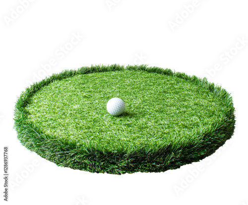 A white golf ball resting close to the hole. transparent PNG photo