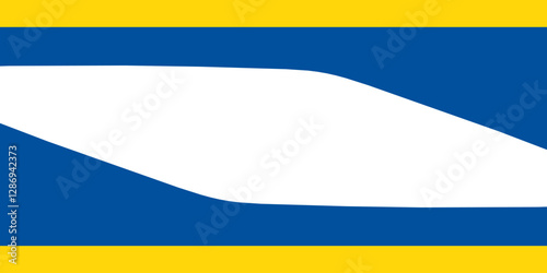 Ukraine flag on a white background. Vector illustration.