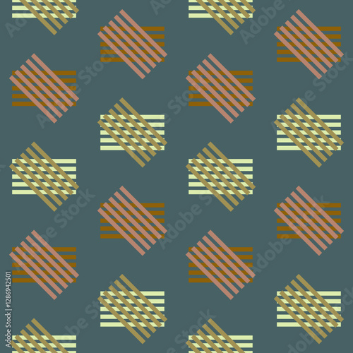 Abstract seamless vector geometric pattern