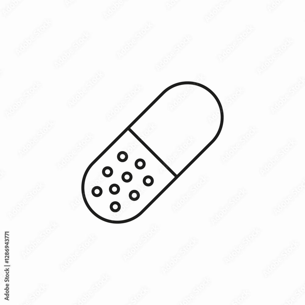 capsule medicine ingredient icon sign vector capsule medicine ingredient icon sign vector